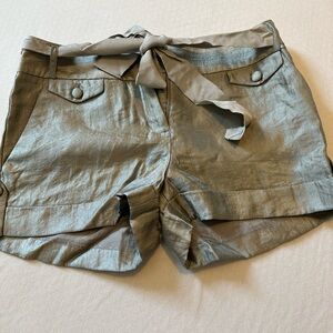 Express metallic shorts in size 0
